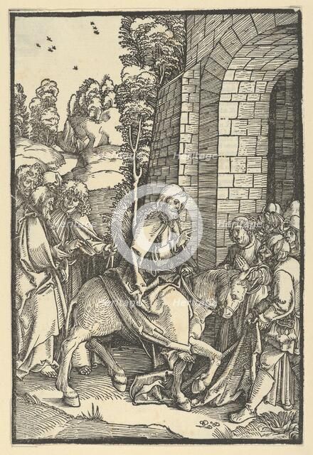 The Entry into Jerusalem, from Speculum passionis domini nostri Ihesu Christi, 1507. Creator: Hans Schäufelein the Elder.