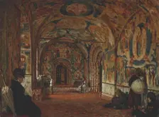 The entrance of a 17th Century Church in Yaroslavl , ca 1894