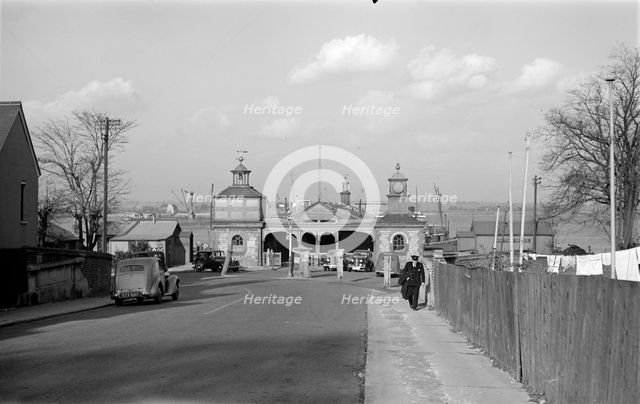 The entrance of Royal Terrace Pier, Gravesend, Kent, c1945-c1965 Artist: SW Rawlings