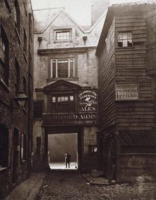 The Entrance of The Oxford Arms, Warwick Lane, looking from Warwick Lane, c1875. Creator: Alfred & John Bool