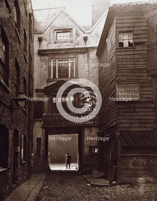 The Entrance of The Oxford Arms, Warwick Lane, looking from Warwick Lane, c1875. Creator: Alfred & John Bool.