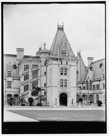 The entrance, Biltmore House, c1902. Creator: William H. Jackson