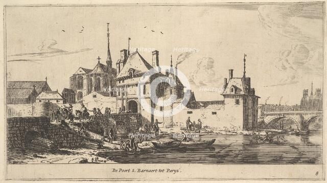 The Entrance Gate of St. Bernard in Paris, 17th century. Creator: Reinier Zeeman.