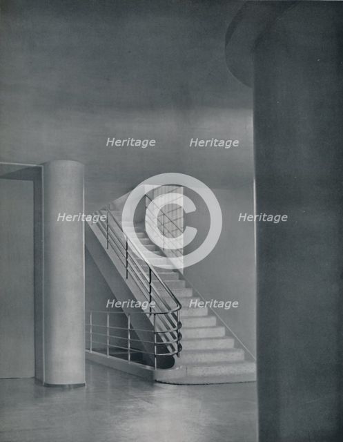 'The Entrance Hall and Staircase', 1942. Artist: Unknown.