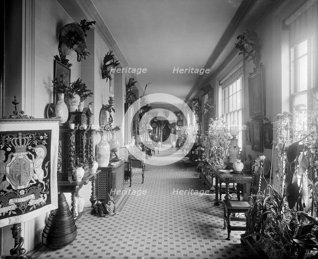 The entrance hall at the White Lodge, Richmond Park, London, 1892. Artist: Bedford Lemere and Company