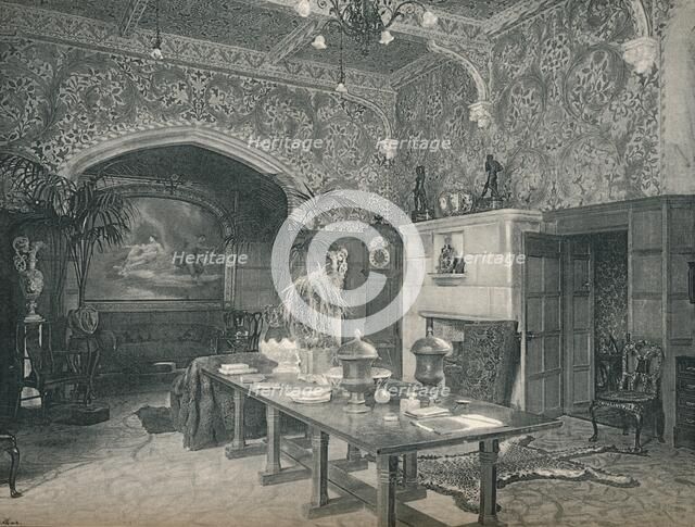 The Entrance Hall of Stanmore Hall, c1891. Artist: Unknown.