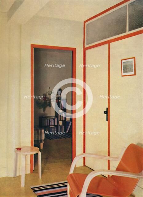 'The entrance hall to Dr. H. J. Modrey's flat at Highfield Court', 1936. Artist: Unknown.