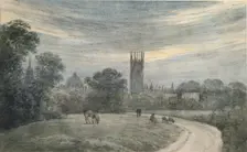 The entrance to Oxford from London, from recollection, 16 July 1790. Artist: John Baptist Malchair