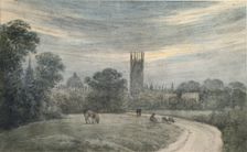The entrance to Oxford from London, from recollection, 16 July 1790. Artist: John Baptist Malchair
