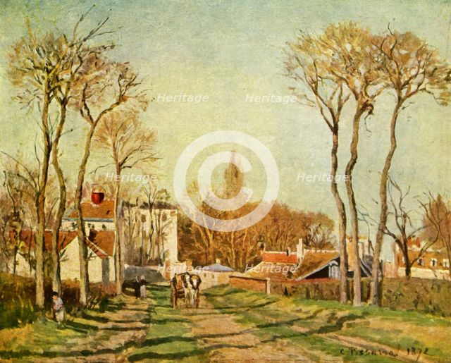 'The Entrance to a Village', 1872, (1939). Creator: Camille Pissarro.