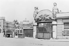 The entrance to Castles Shipbreaking Company, Millbank, London. Creator: Unknown