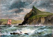 The entrance to Fowey Harbour, Cornwall, 19th century