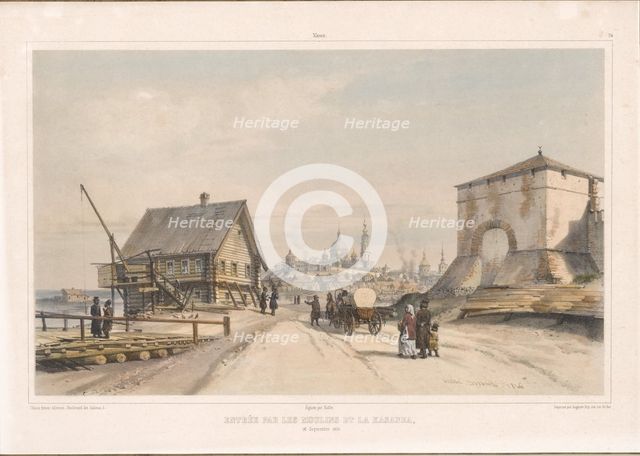 The entrance to Kazan via the Kazanka River, 1846. Creator: Durand, André (1807-1867).