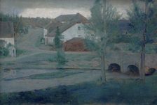 The Entrance to the Village, 1885. Creator: Khnopff, Fernand (1858-1921)