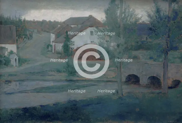 The Entrance to the Village, 1885. Creator: Khnopff, Fernand (1858-1921).