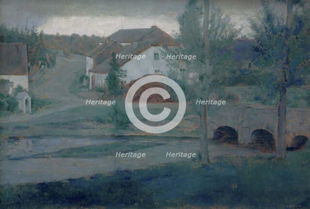The Entrance to the Village, 1885. Creator: Khnopff, Fernand (1858-1921).