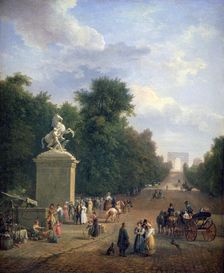 The Entrance to the Champs-Élysées c1804-1836. Artist: Eustache Francois Duval