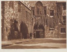 The entrance to the cloisters, Westminster Abbey. From the album: Photograph album - London, 1920s. Creator: Harry Moult