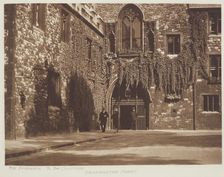 The entrance to the cloisters, Westminster Abbey. From the album: Photograph album - London, 1920s. Creator: Harry Moult