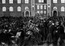 The entrance to the French National Assembly on November 5, 1873. Creator: Unknown