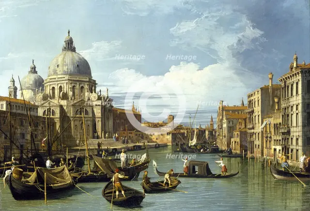 The Entrance to the Grand Canal, Venice, ca 1730. Artist: Canaletto (1697-1768)
