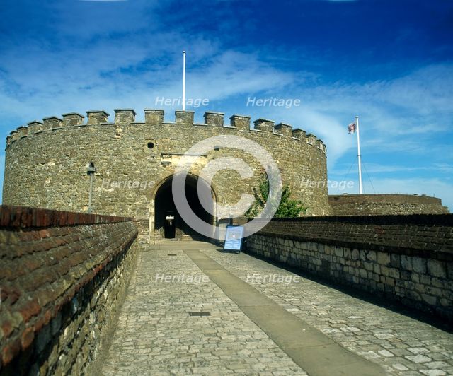 The entrance to the keep, Deal Castle, Kent, c2000s(?). Artist: Historic England Staff Photographer.