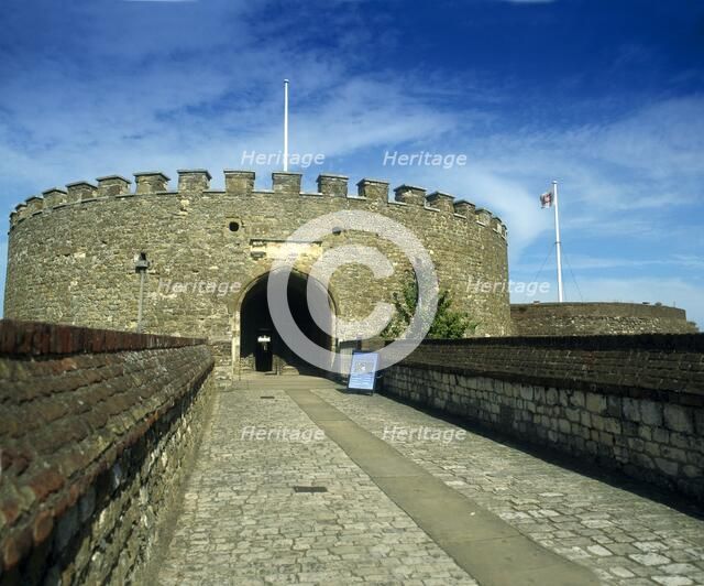 The entrance to the keep, Deal Castle, Kent, c2000s(?). Artist: Historic England Staff Photographer.