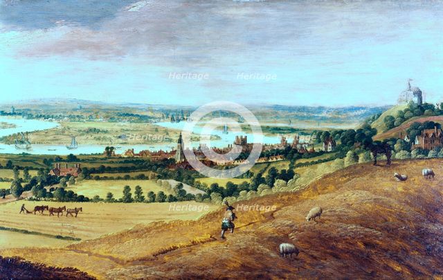 'The Environs of London from Greenwich', c1620-1630. Artist: Anon