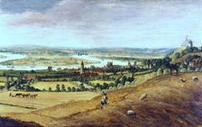 The Environs of London from Greenwich c1620-1630. Artist: Anon