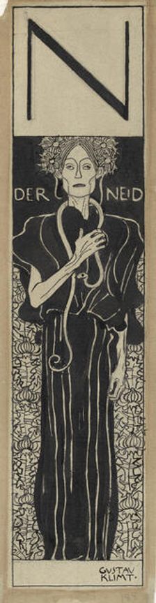 The Envy, 1898. Creator: Klimt, Gustav (1862-1918)