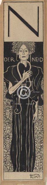 The Envy, 1898. Creator: Klimt, Gustav (1862-1918).
