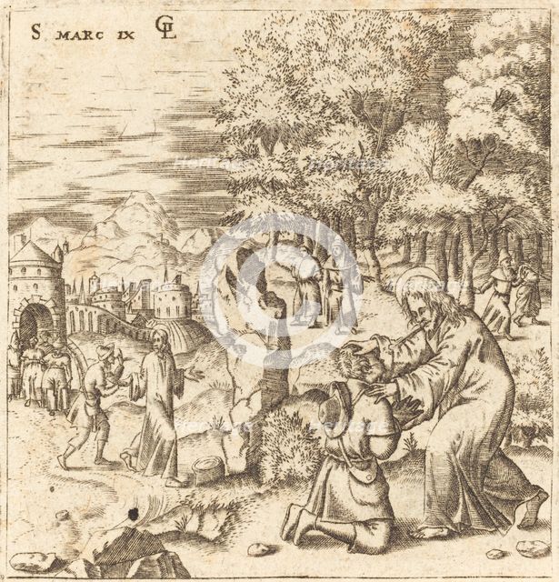 The Epileptic Child Healed, probably c. 1576/1580. Creator: Leonard Gaultier.