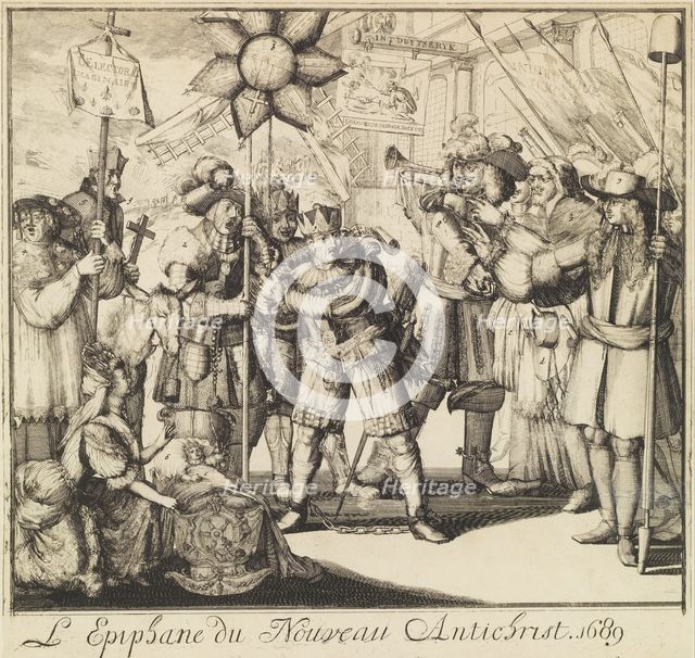 The Epiphany of the New Antichrist (L'Epiphane du Nouveau Antichrist), 1689. Creator: Romeyn de Hooghe.