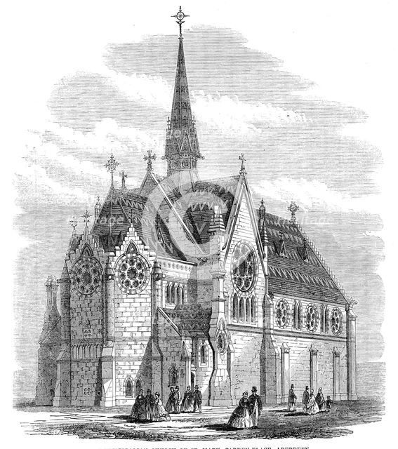 The Episcopalian Church of St. Mary, Carden-Place, Aberdeen, 1864. Creator: Unknown.
