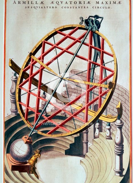 The Equatorial Armillary of Tycho Brahe, 17th century. Artist: Unknown