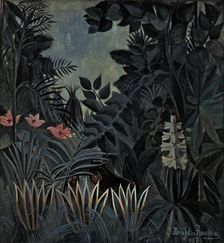 The equatorial jungle 1909, by Henri Rousseau