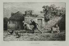The Equipage. Creator: Charles-Émile Jacque (French, 1813-1894)