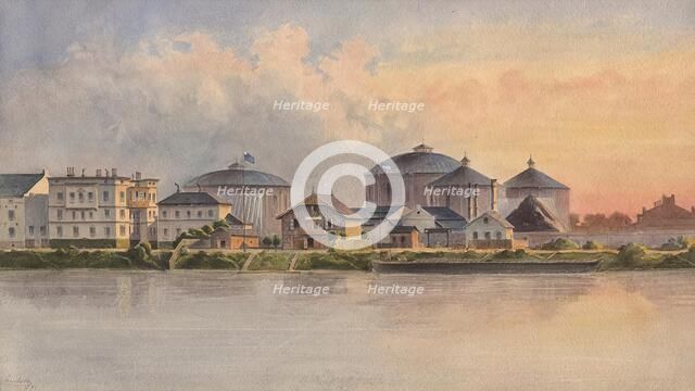 The Erdberger Lände in Vienna, 1884. Creator: Lambotte.