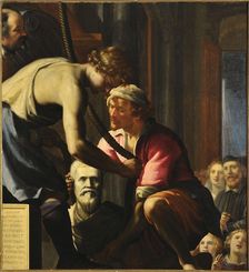 The erection of the tomb of Michelangelo Buonarroti in the church of Santa Croce, Florence,1618-1620 Creator: Titi (Tito), Tiberio (1578-1637)