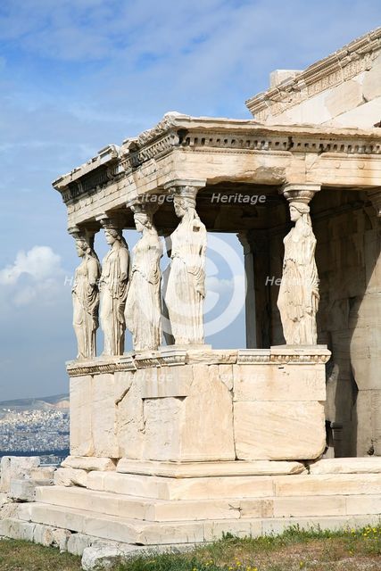 The Erechtheion, The Acropolis, Athens, Greece. Creator: Samuel Magal.