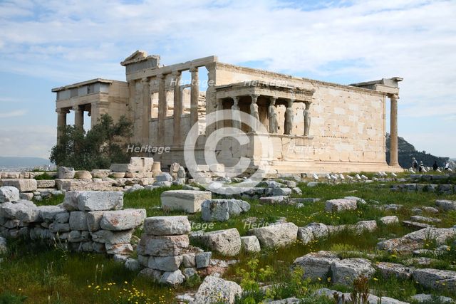 The Erechtheion, The Acropolis, Athens, Greece. Creator: Samuel Magal.