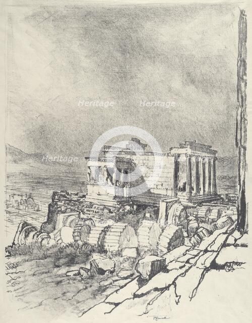 The Erechtheum, 1913. Creator: Joseph Pennell.