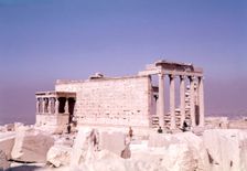 The Erechtheum and Caryatids, the Acropolis, Athens, Greece, c1955. Creator: Arthur Charles Kirby Ware