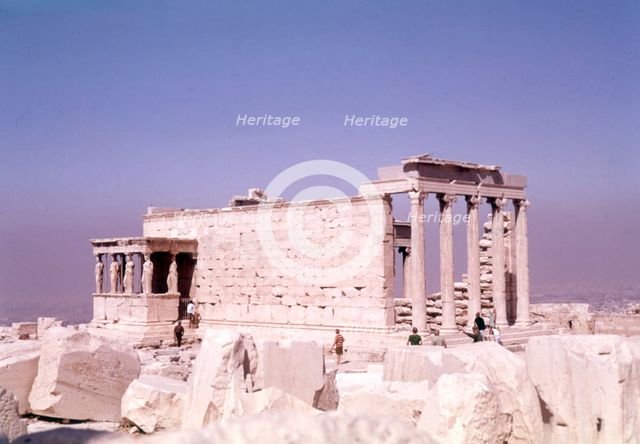 The Erechtheum and Caryatids, the Acropolis, Athens, Greece, c1955.  Creator: Arthur Charles Kirby Ware.