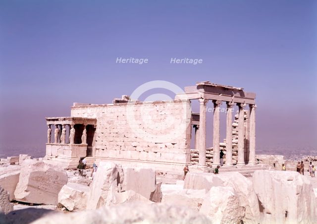 The Erechtheum and Caryatids, the Acropolis, Athens, Greece, c1955.  Creator: Arthur Charles Kirby Ware.