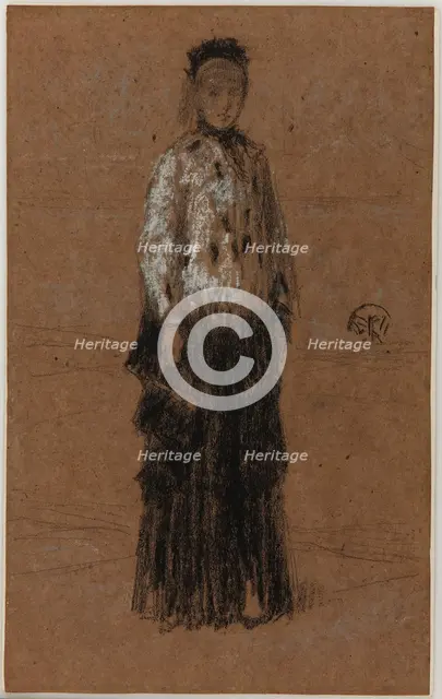 The Ermine Coat, 1870-1873. Creator: James Abbott McNeill Whistler.