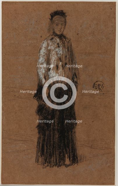 The Ermine Coat, 1870-1873. Creator: James Abbott McNeill Whistler.