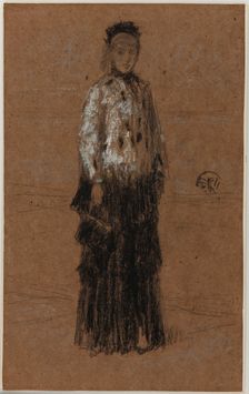 The Ermine Coat, 1870-1873. Creator: James Abbott McNeill Whistler