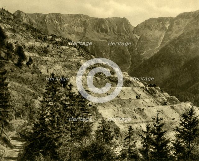 The Erzberg Mine, Styria, Austria, c1935.  Creator: Unknown.