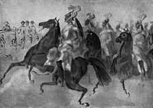 The Escort of Cuirassiers 19th century, (1930).Artist: Constantin Guys